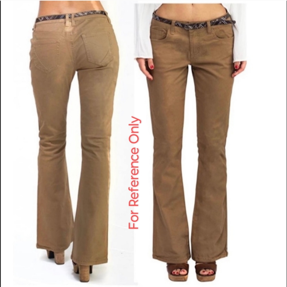 Bebop Women's Khaki Flair Leg Pants Size 24